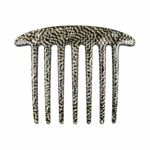 French Damier Twist Comb