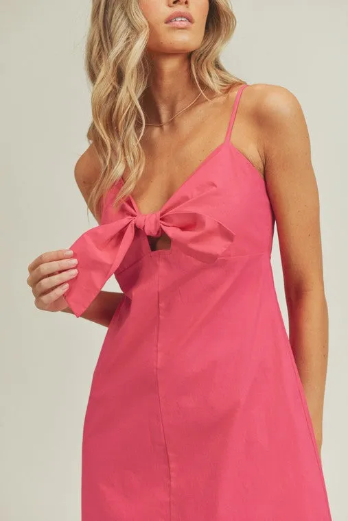 Fuchsia Midi Dress