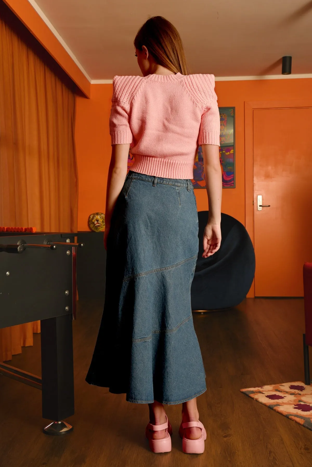 Fun Flare Skirt - Indigo