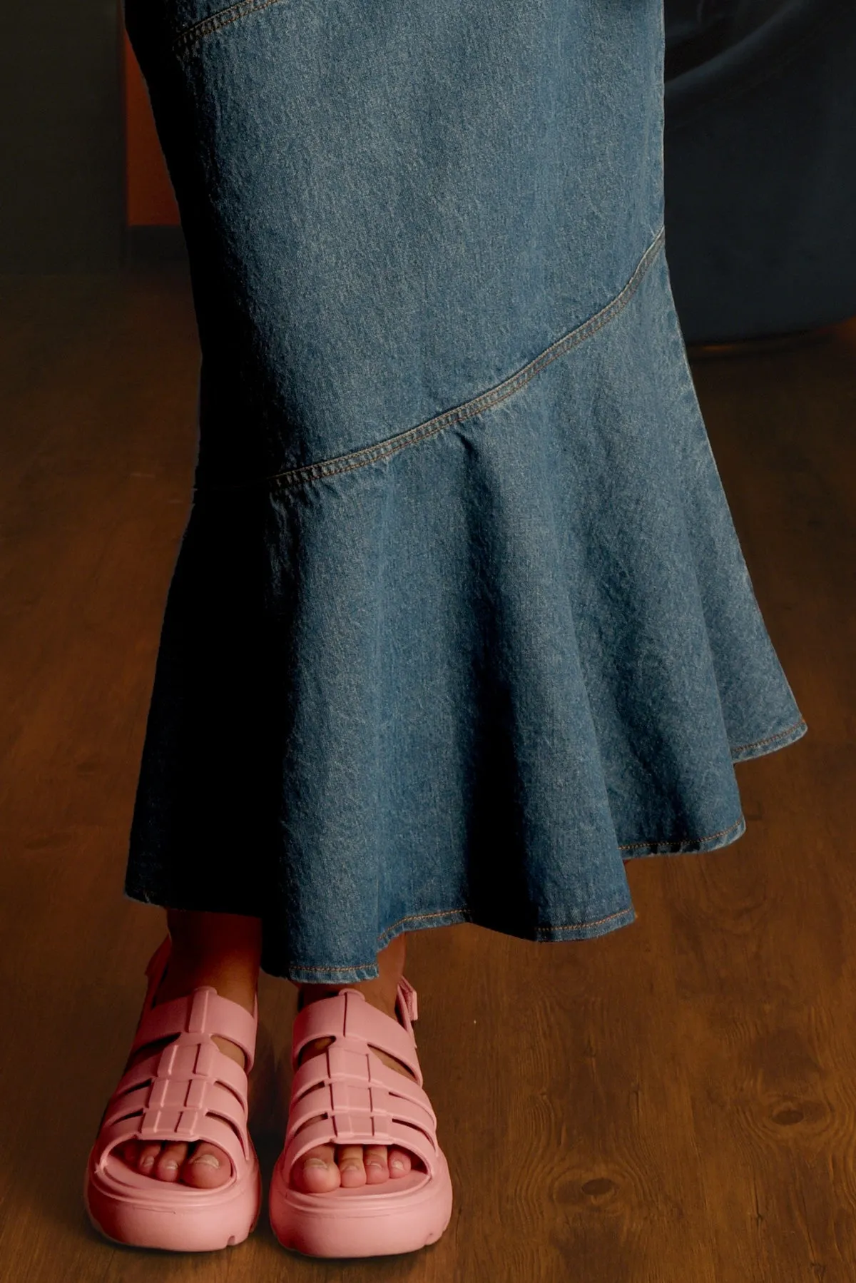 Fun Flare Skirt - Indigo