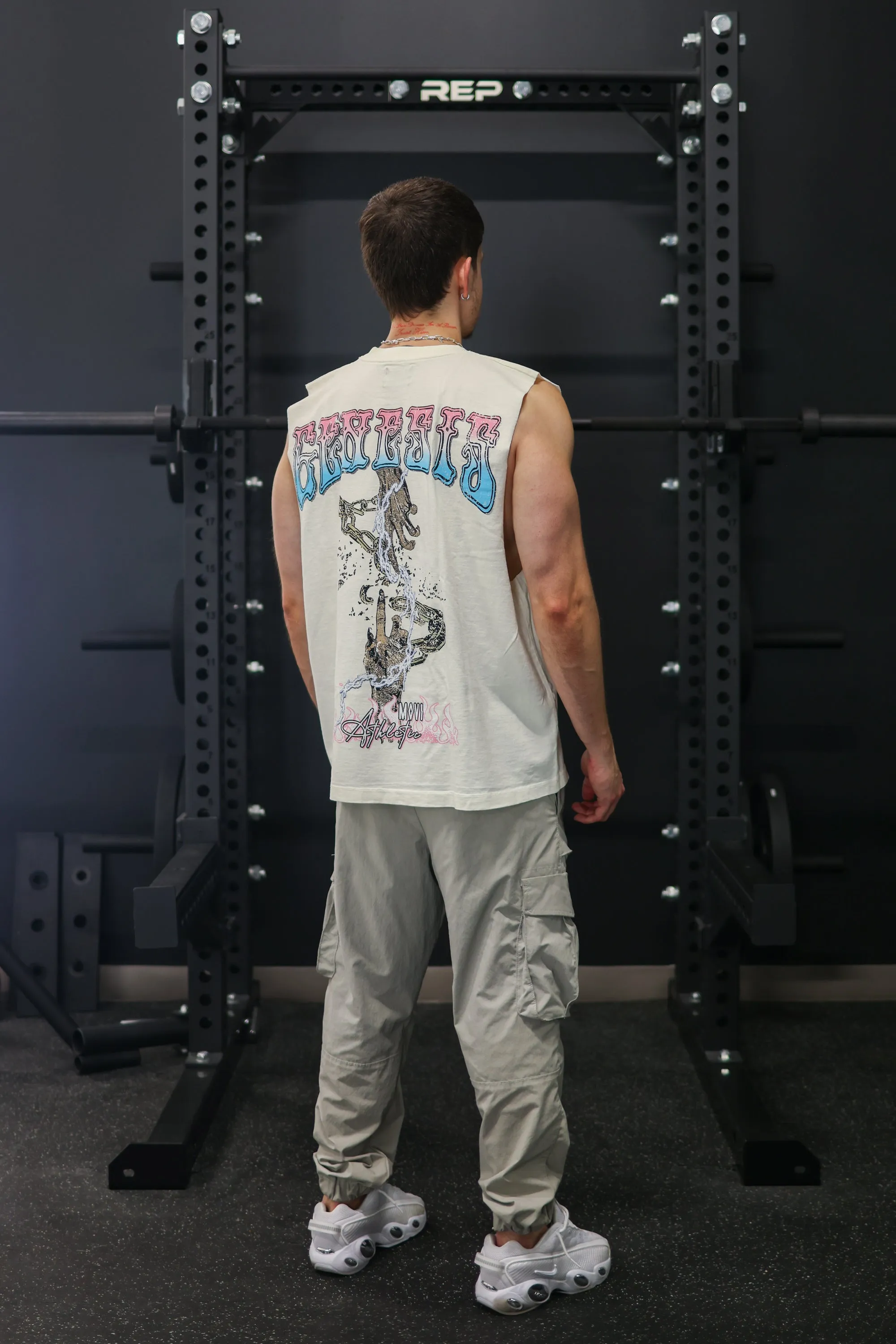 GENESIS RISING CUT-OFF - OFF WHITE