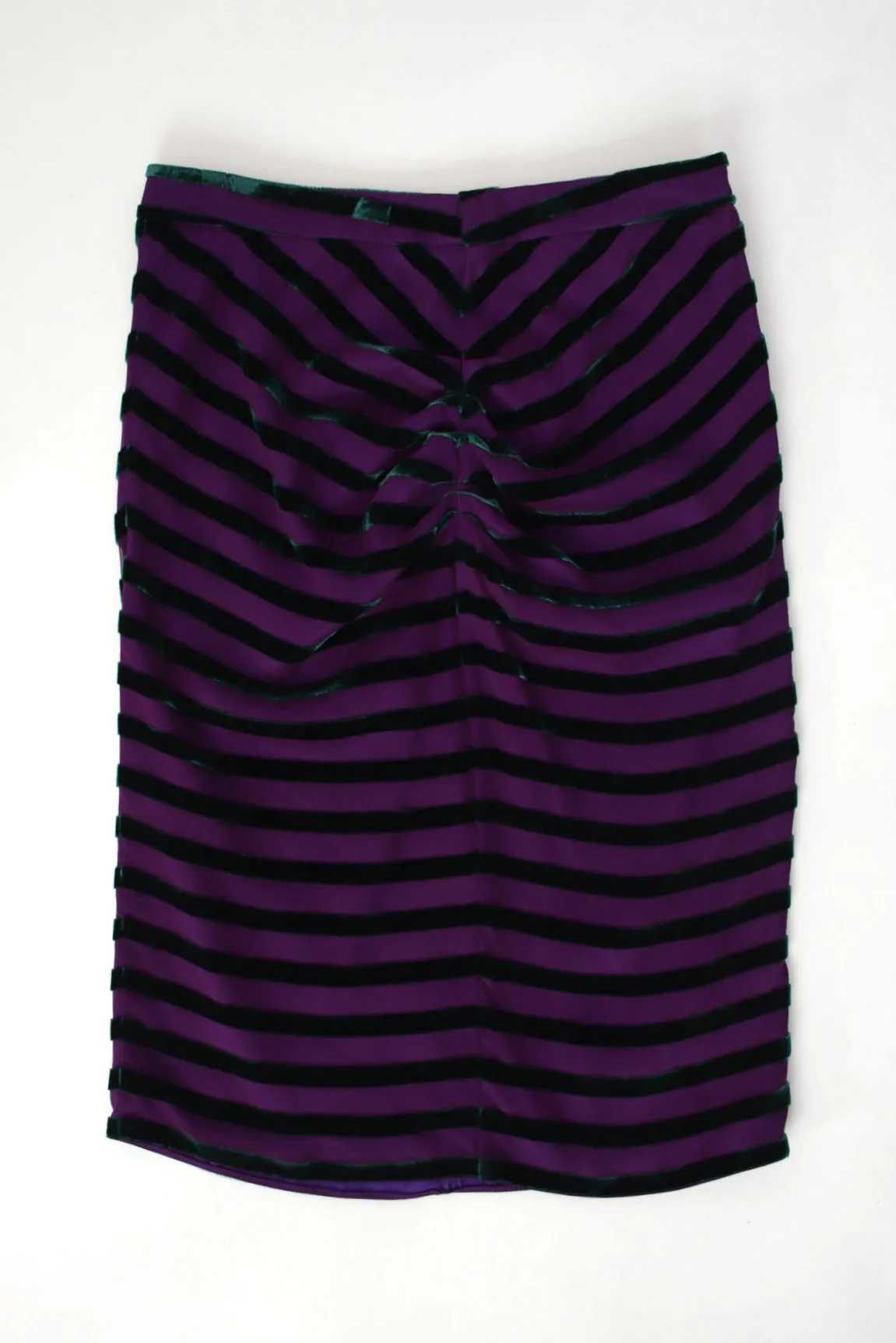 Giorgio Armani Velvet Ruched Skirt