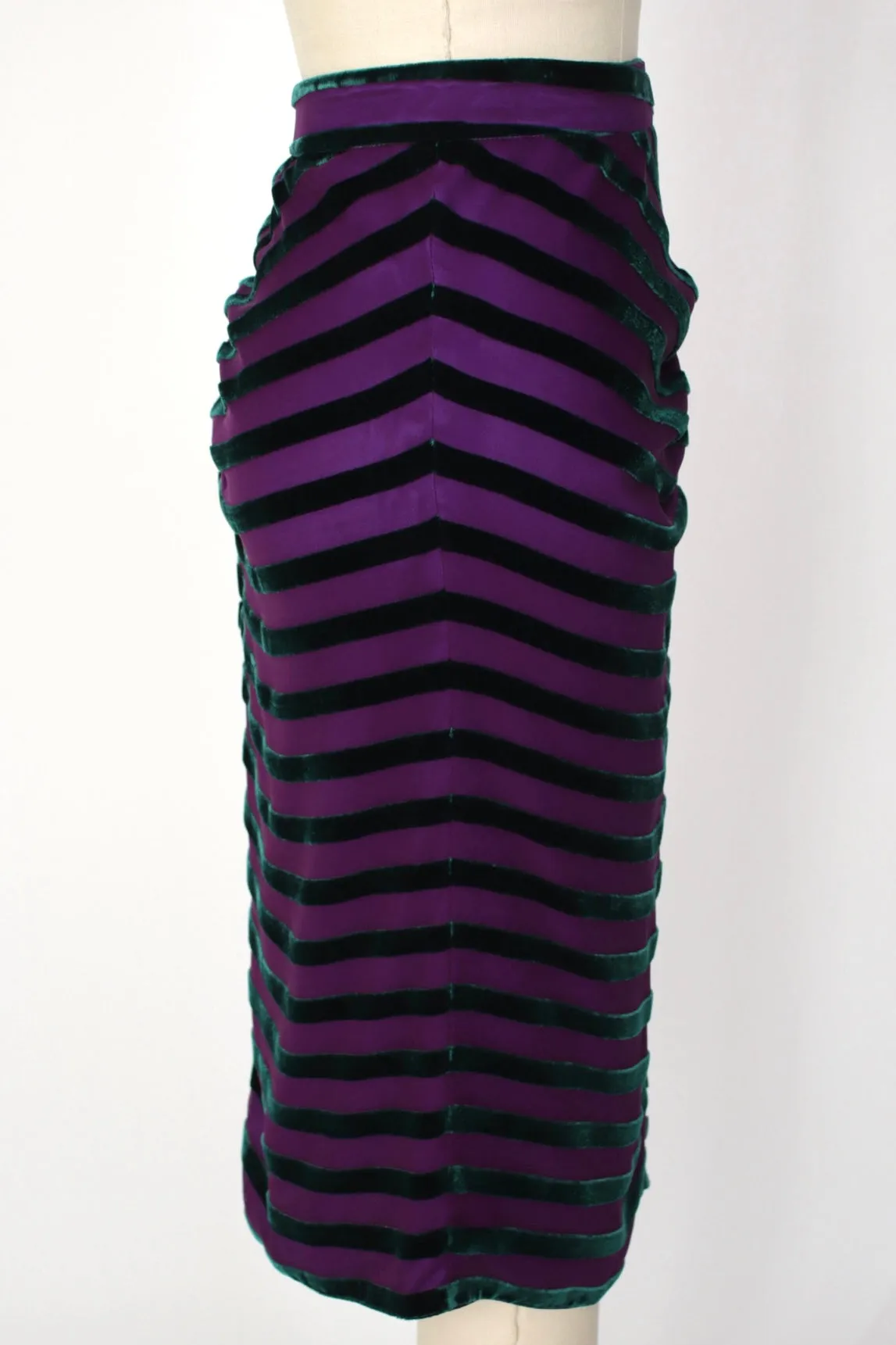 Giorgio Armani Velvet Ruched Skirt
