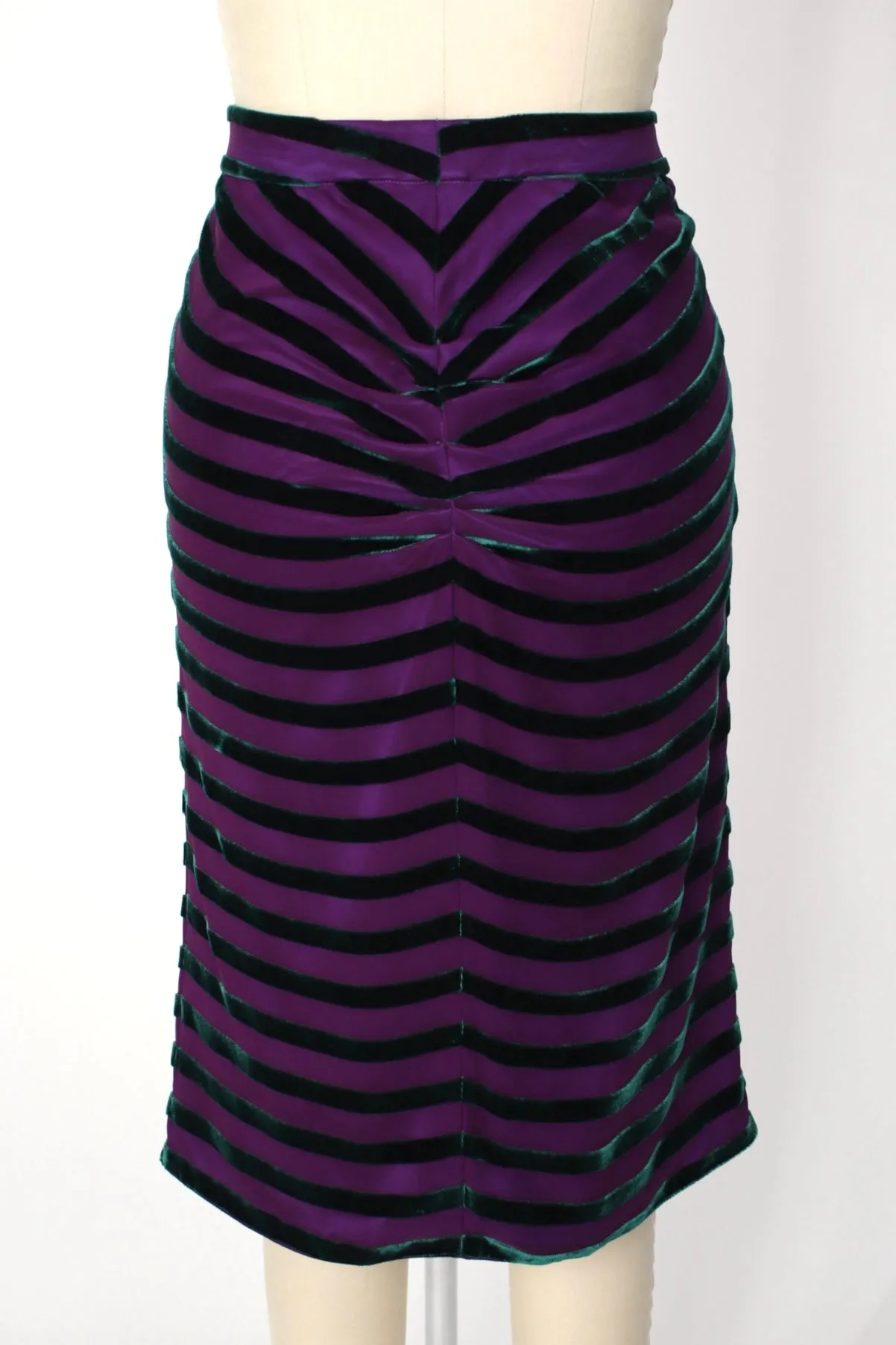 Giorgio Armani Velvet Ruched Skirt