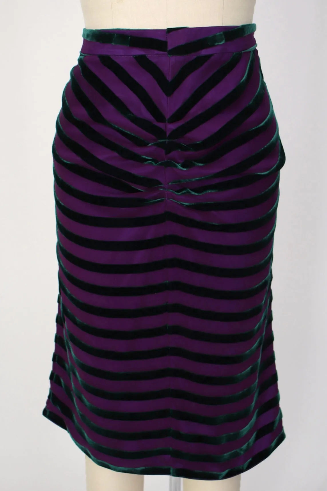 Giorgio Armani Velvet Ruched Skirt