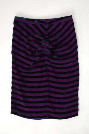 Giorgio Armani Velvet Ruched Skirt