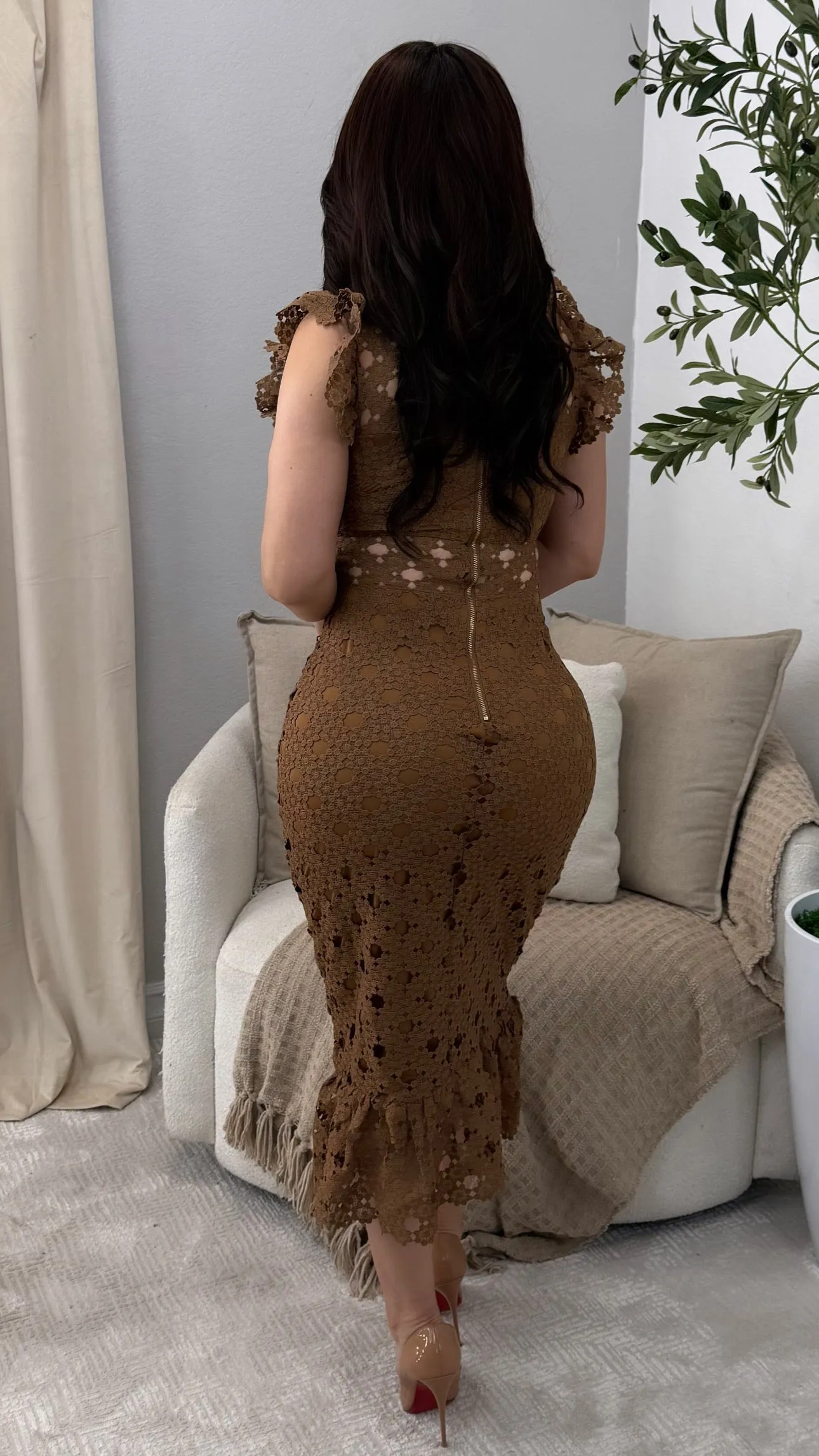 GLADYS MOCHA DRESS