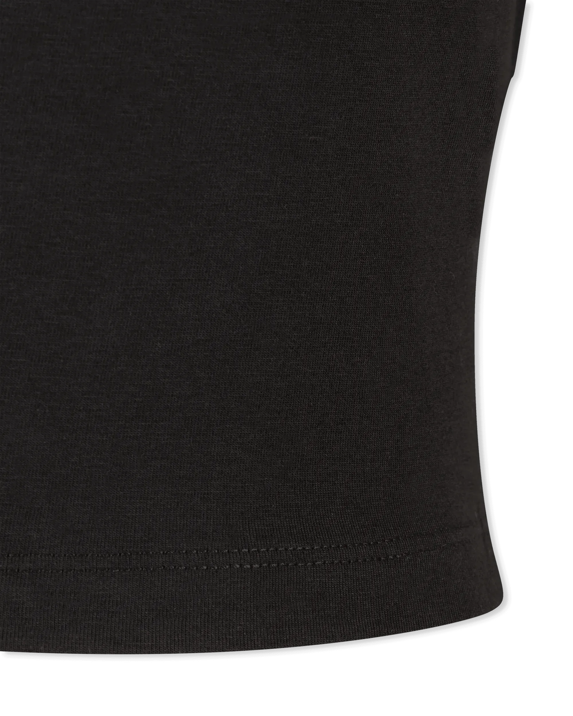 Glitter V-Emblem Cropped T-Shirt