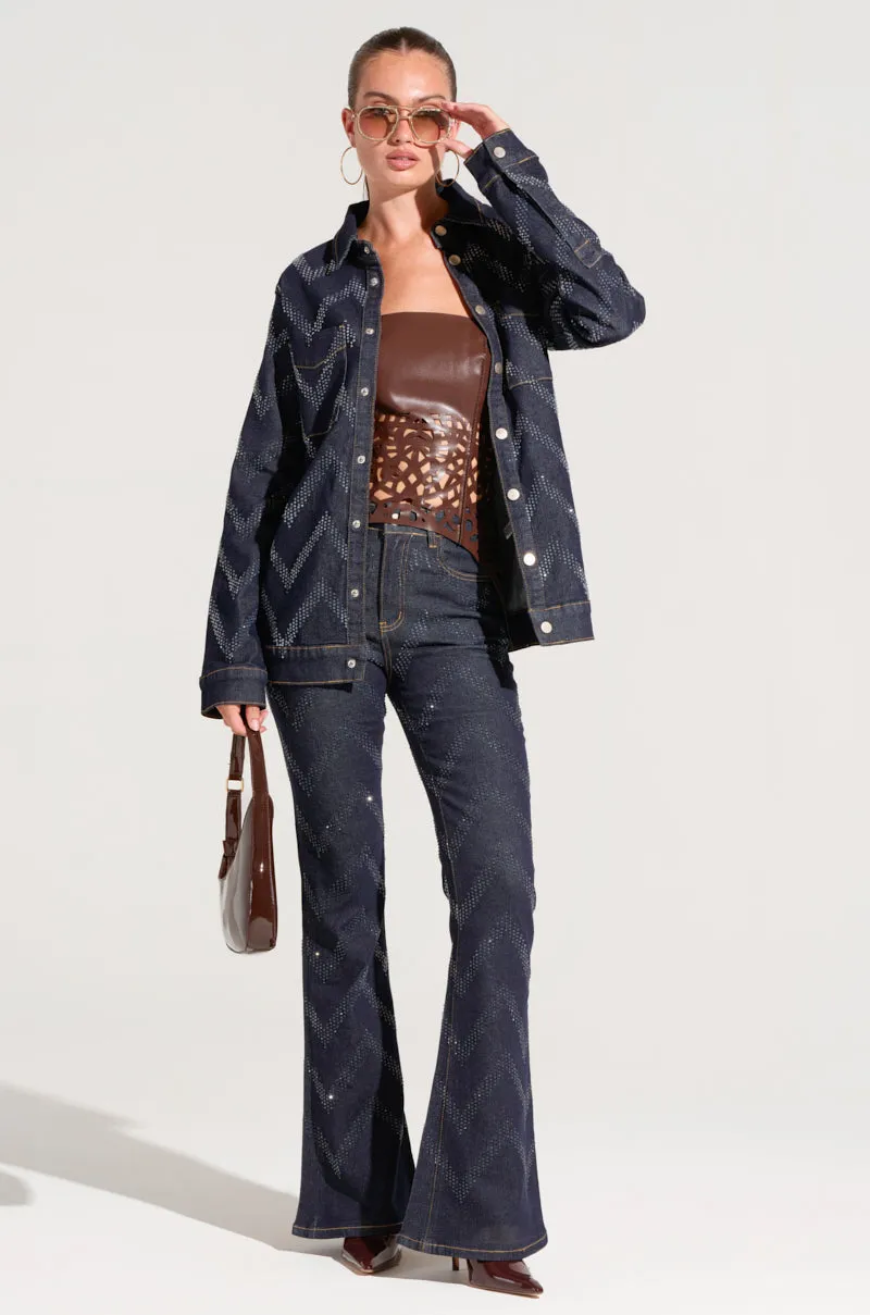 GOOD KARMA EMBELLISHED DENIM JACKET