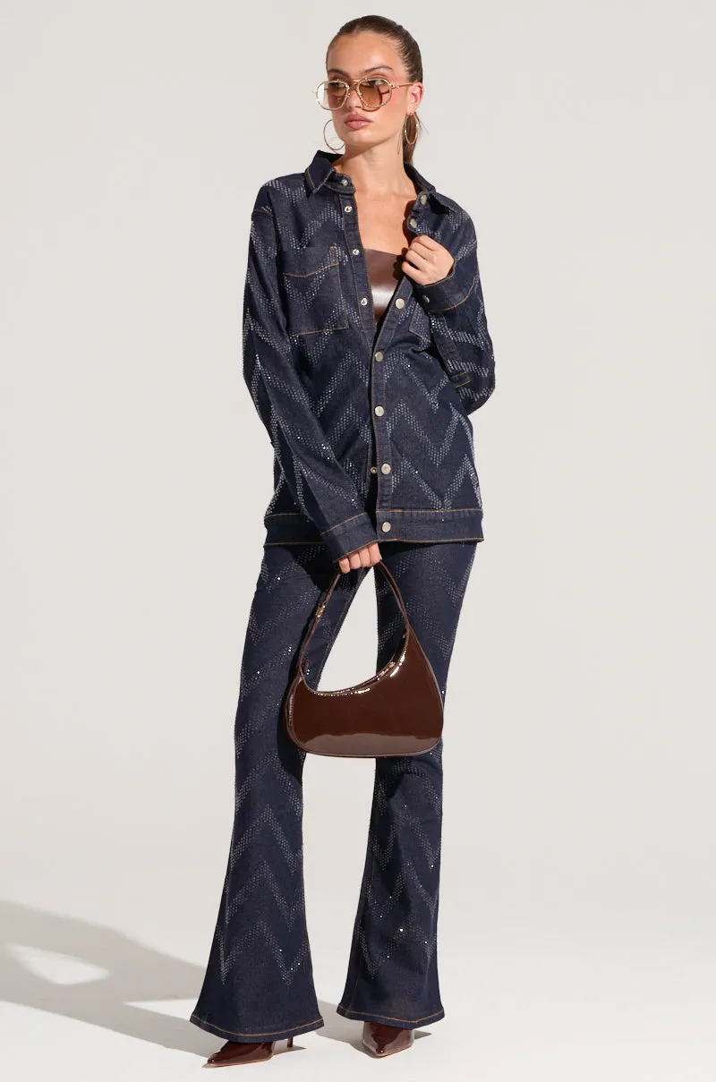 GOOD KARMA EMBELLISHED DENIM JACKET