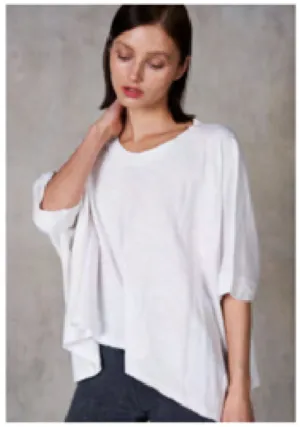 Half Sleeve Boxy Crop Tee