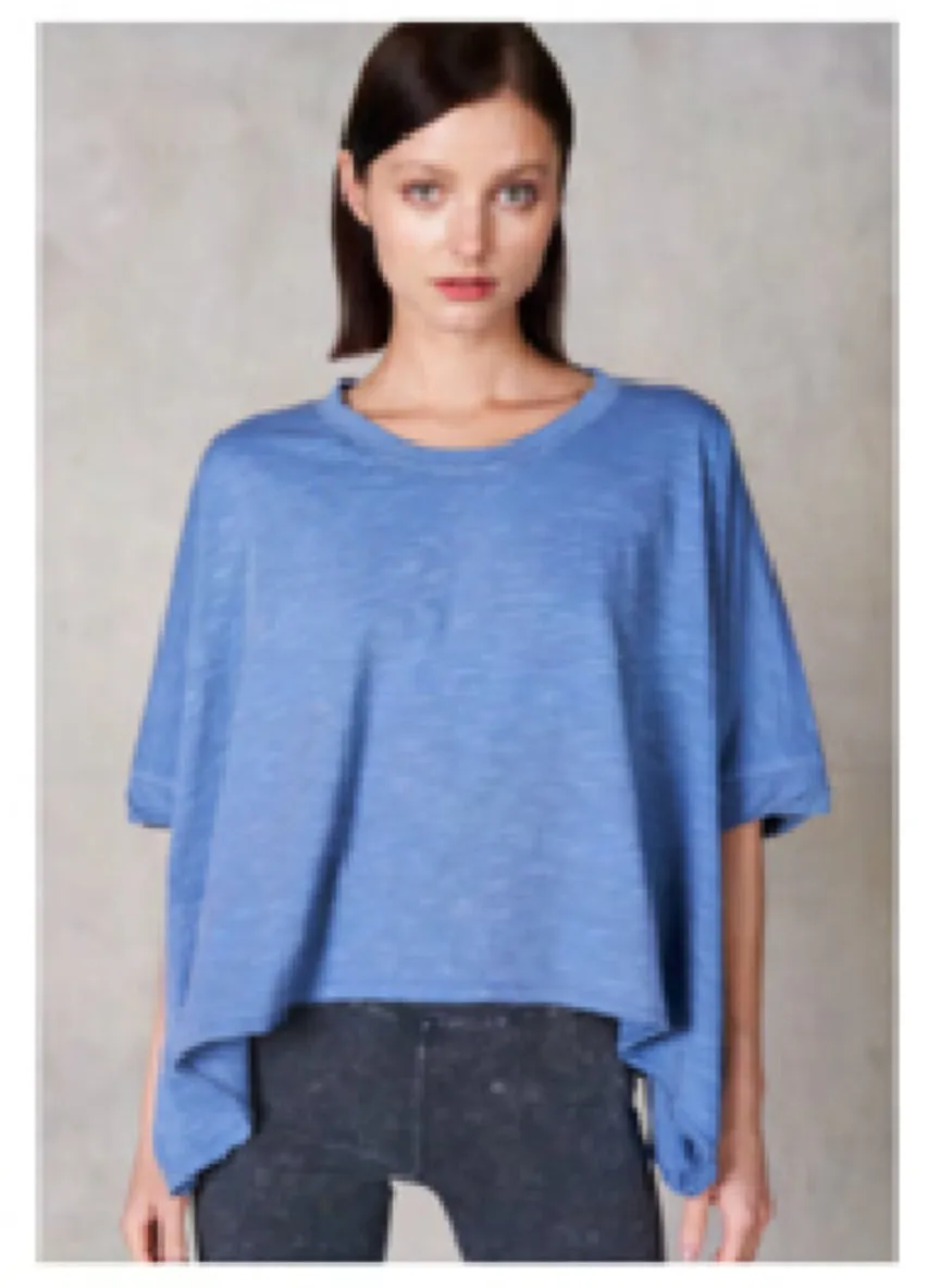 Half Sleeve Boxy Crop Tee