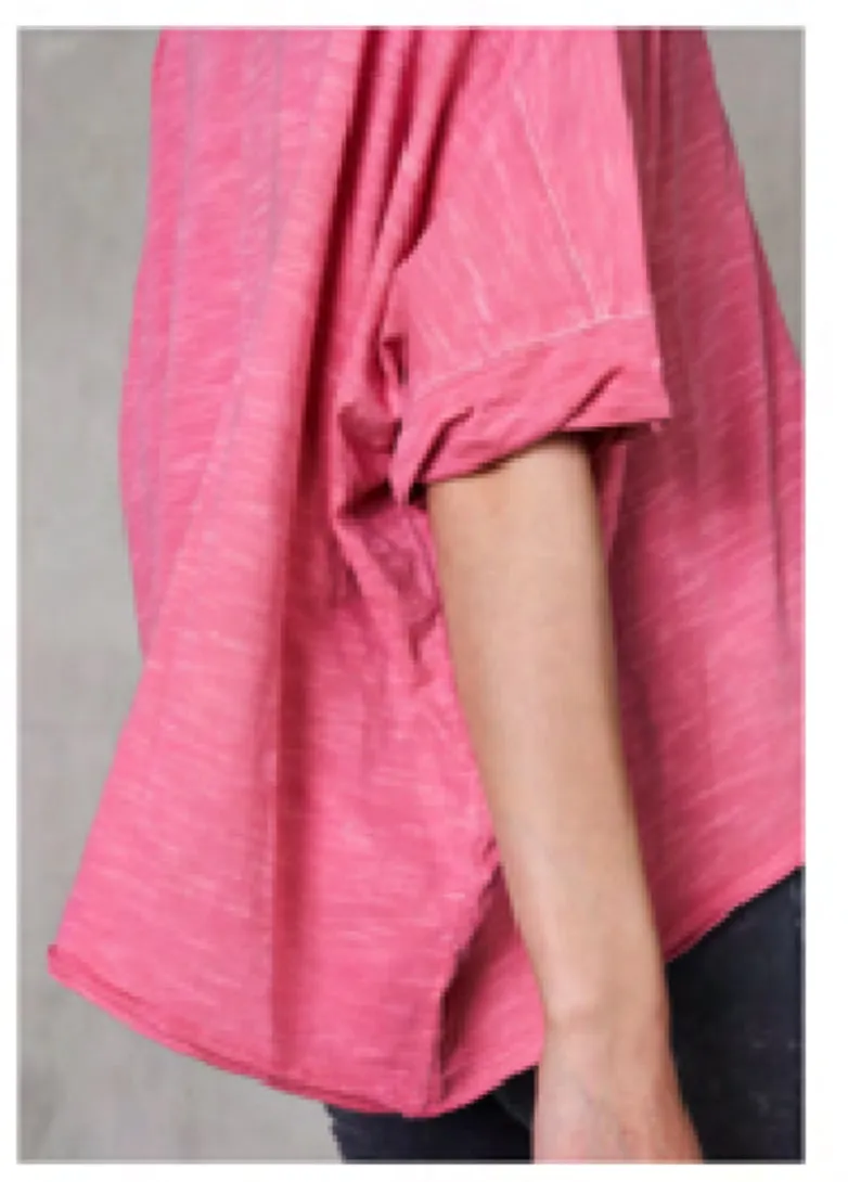 Half Sleeve Boxy Crop Tee