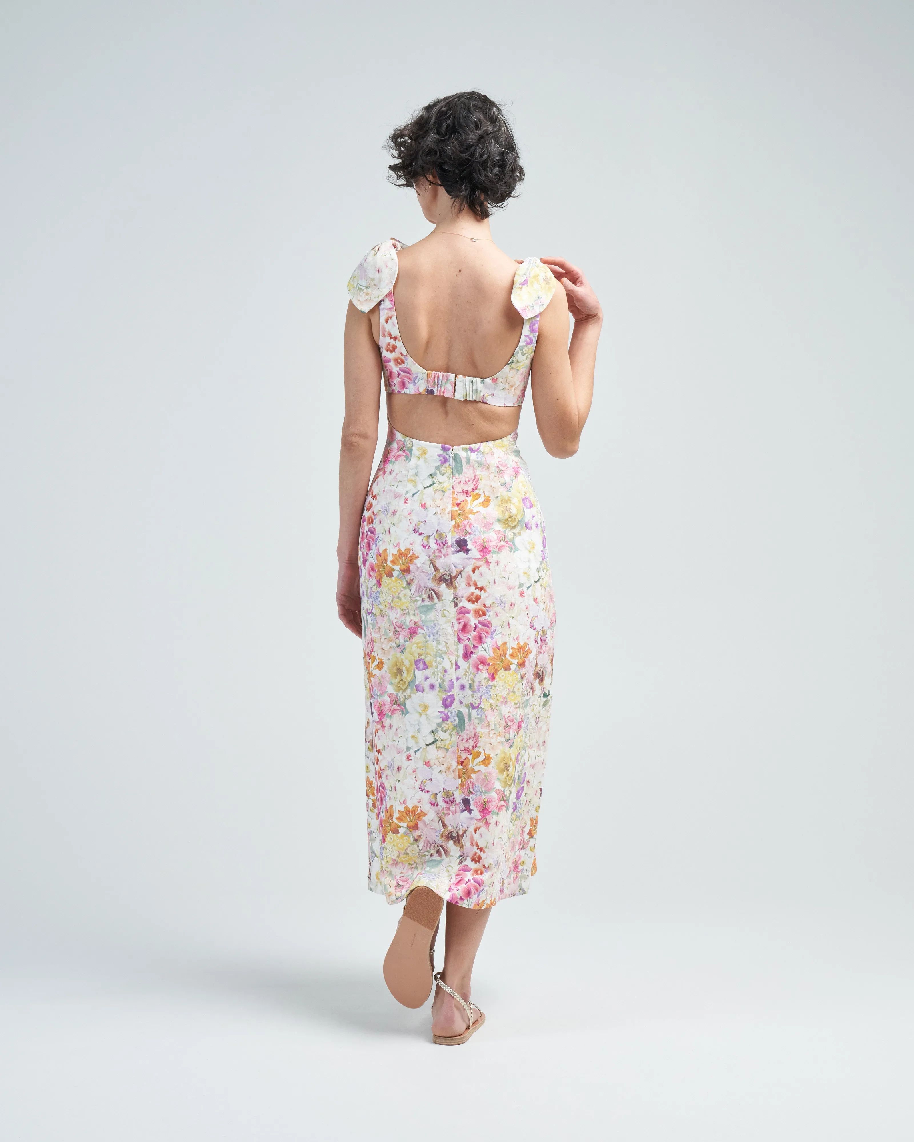 harmony tie shoulder midi