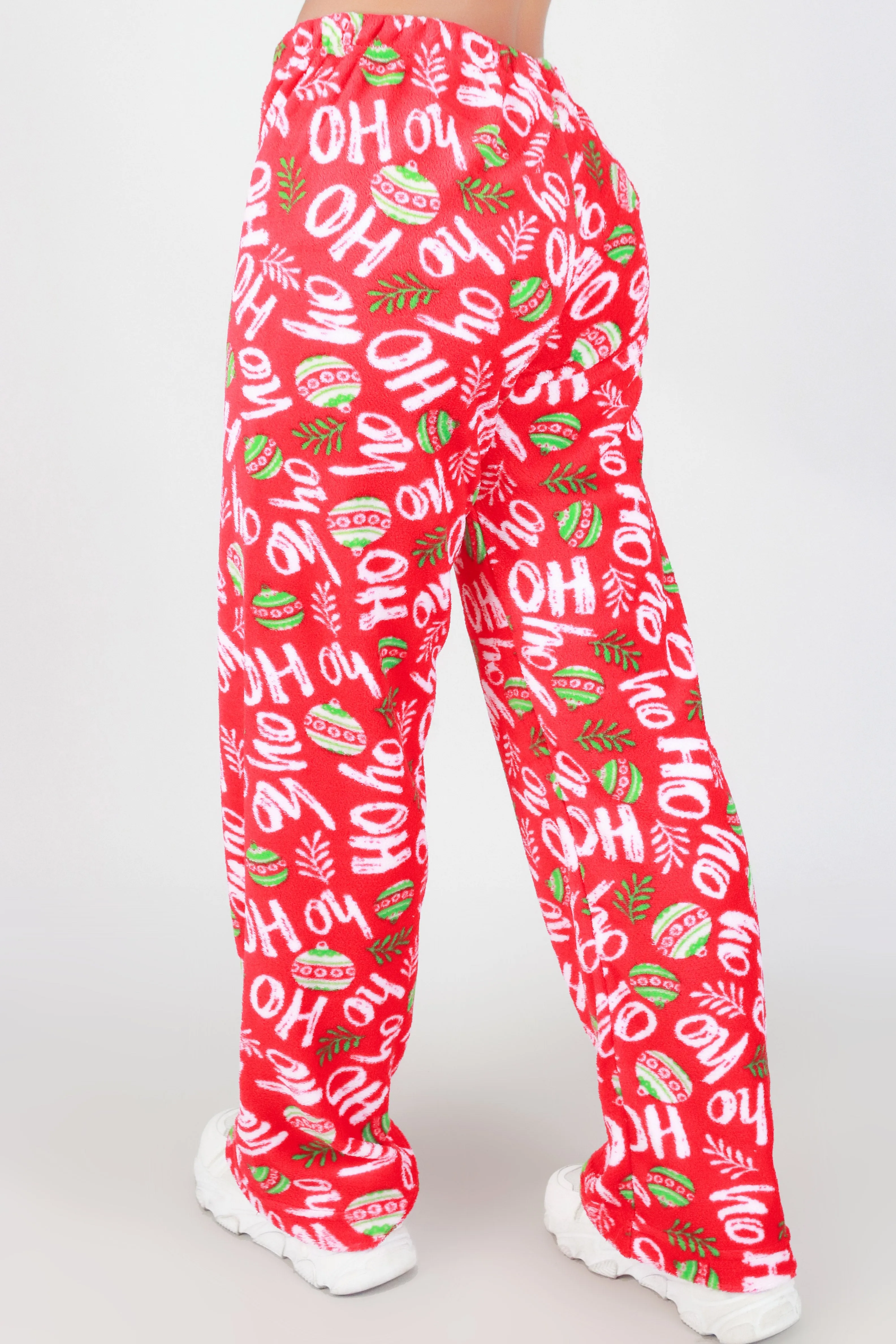 HO HO HO FUZZY SLEEP PANTS