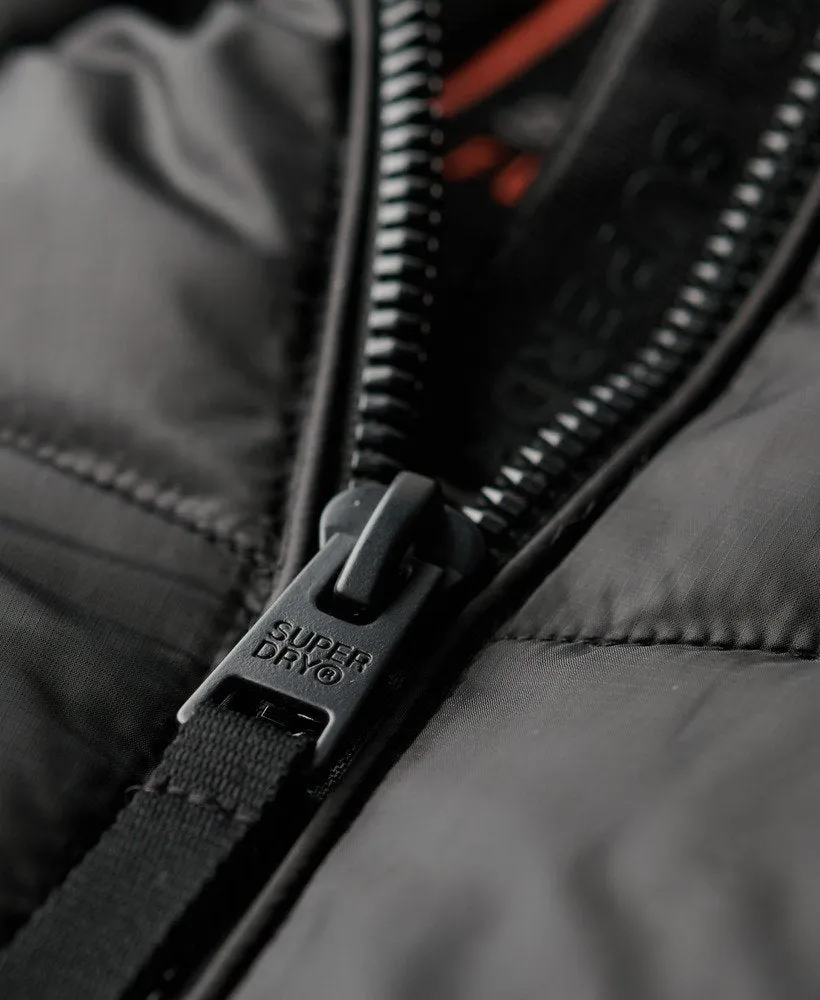 Hooded Fuji Mid Padded Jacket | Black