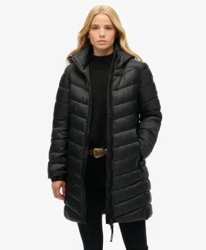 Hooded Fuji Mid Padded Jacket | Black