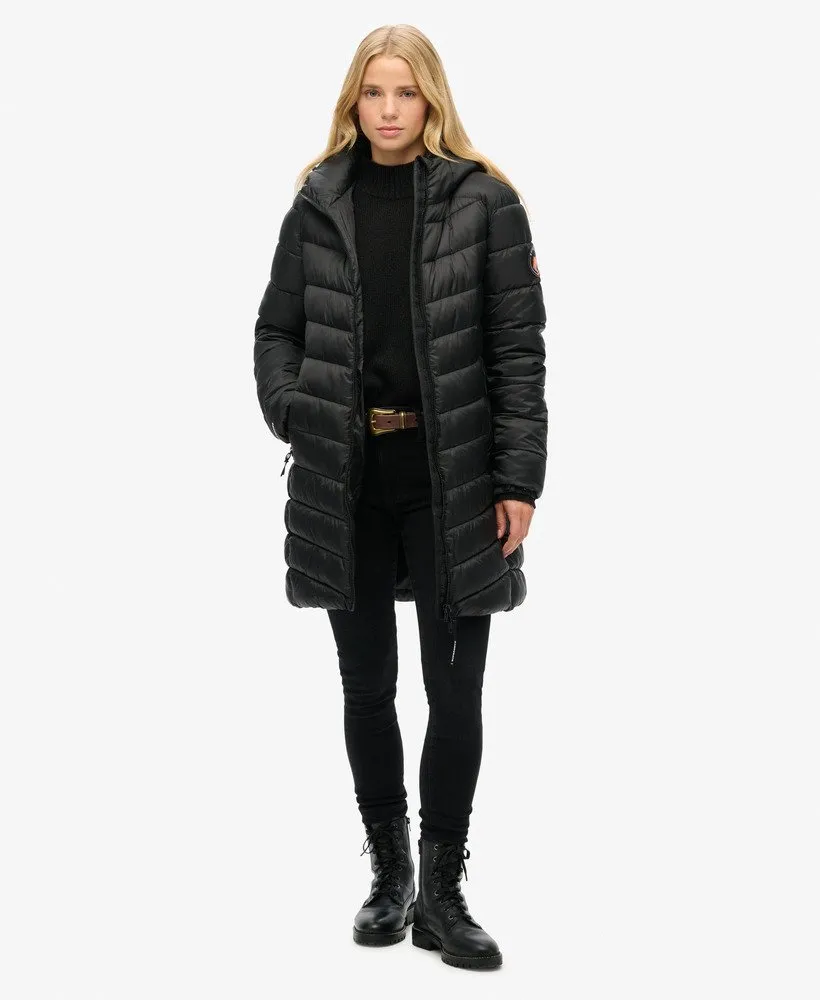 Hooded Fuji Mid Padded Jacket | Black