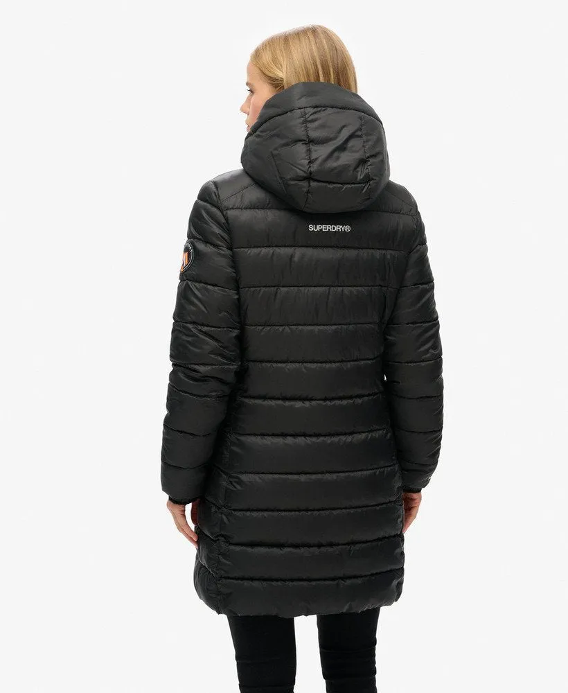 Hooded Fuji Mid Padded Jacket | Black
