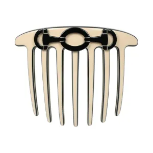 Horsebit Ivory French Twist Comb