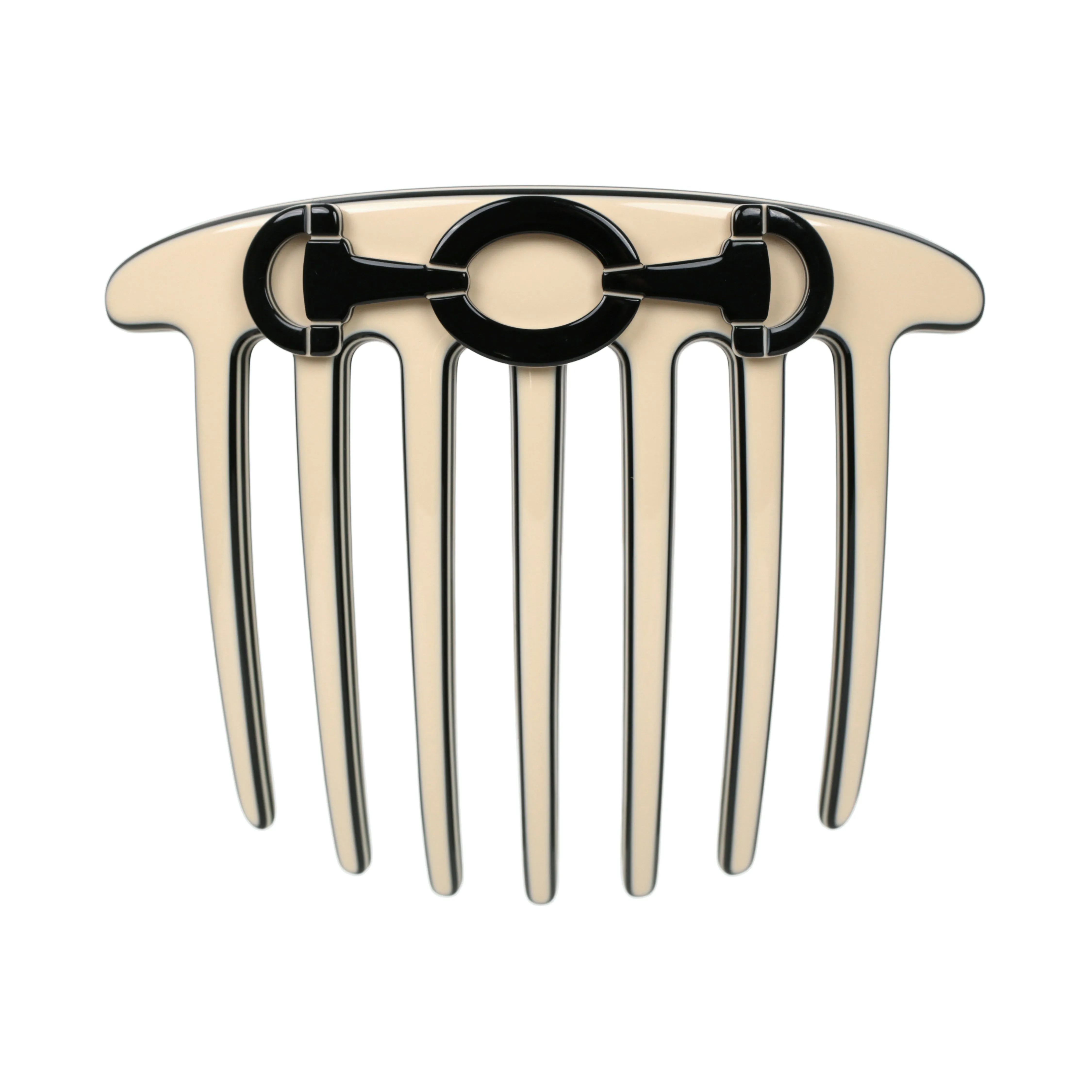 Horsebit Ivory French Twist Comb