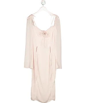 House of CB Pink Ophelia Cutout Midi Dress UK S