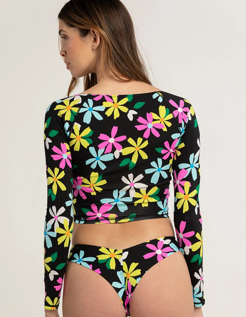 Hurley Daisy Pop LS Crop Top