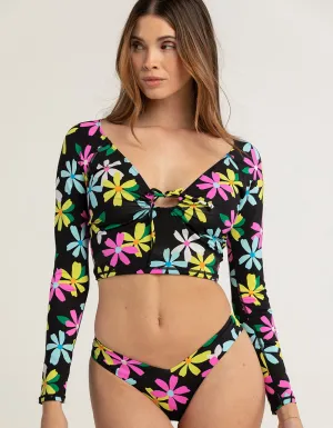 Hurley Daisy Pop LS Crop Top