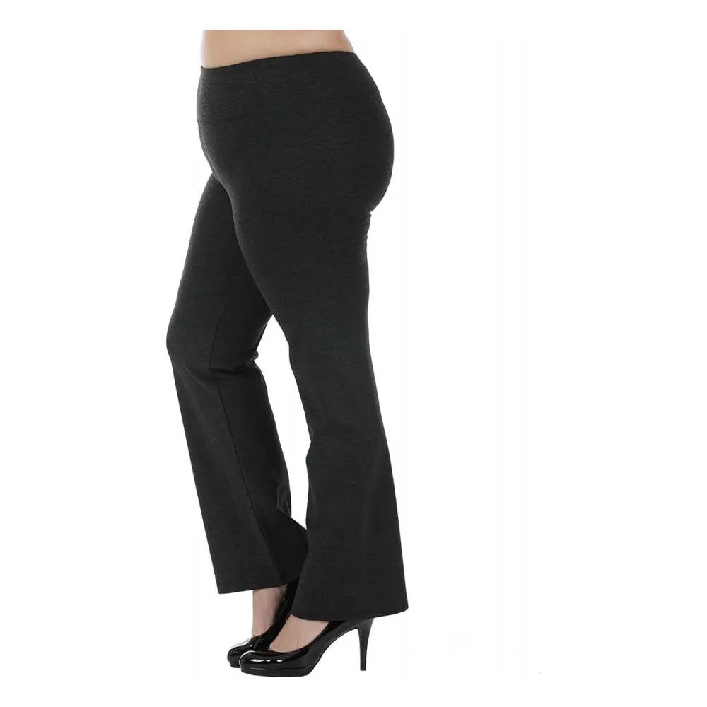 Instant Figure Curvy Plus Size Straight Wide Leg Pant