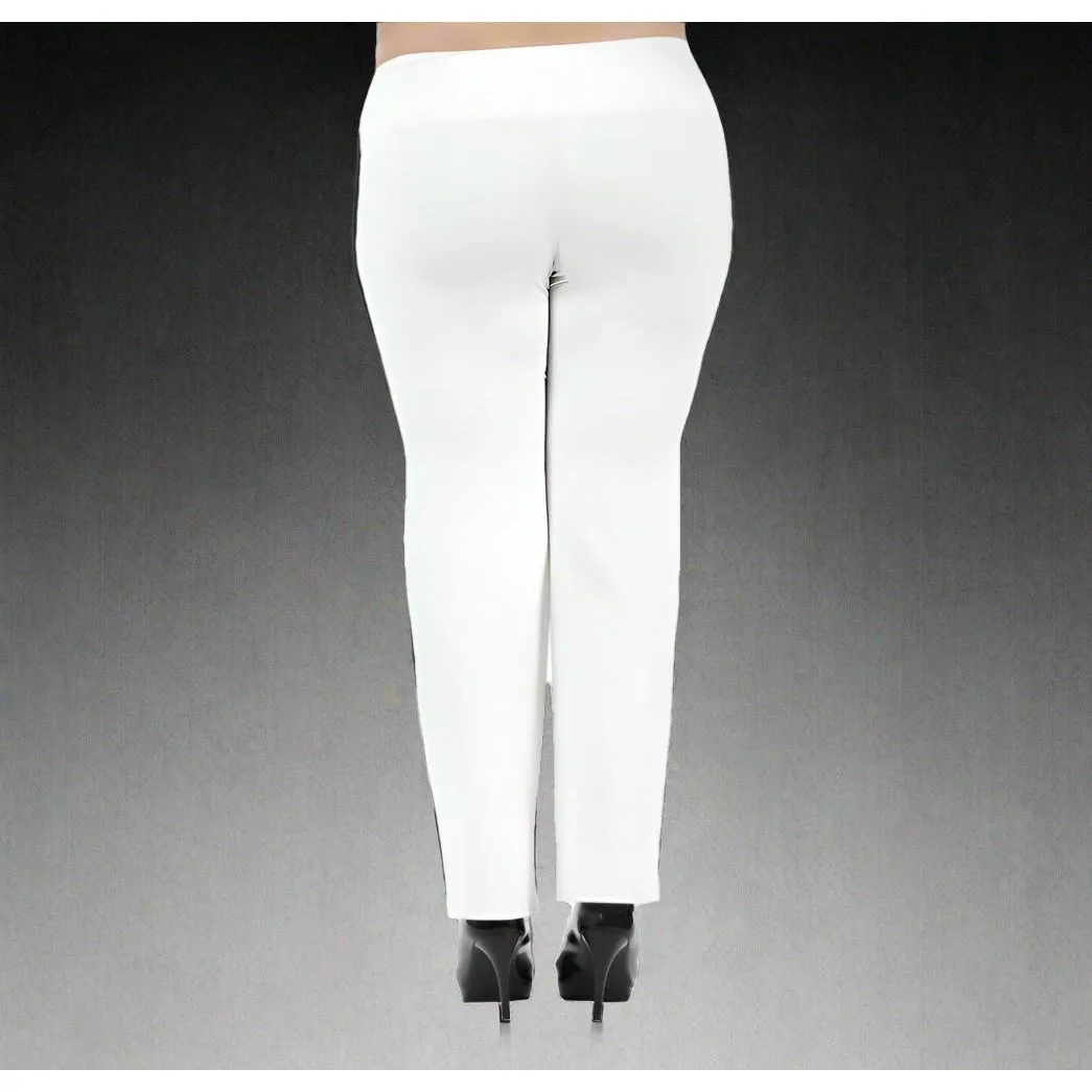 Instant Figure Curvy Plus Size Straight Wide Leg Pant