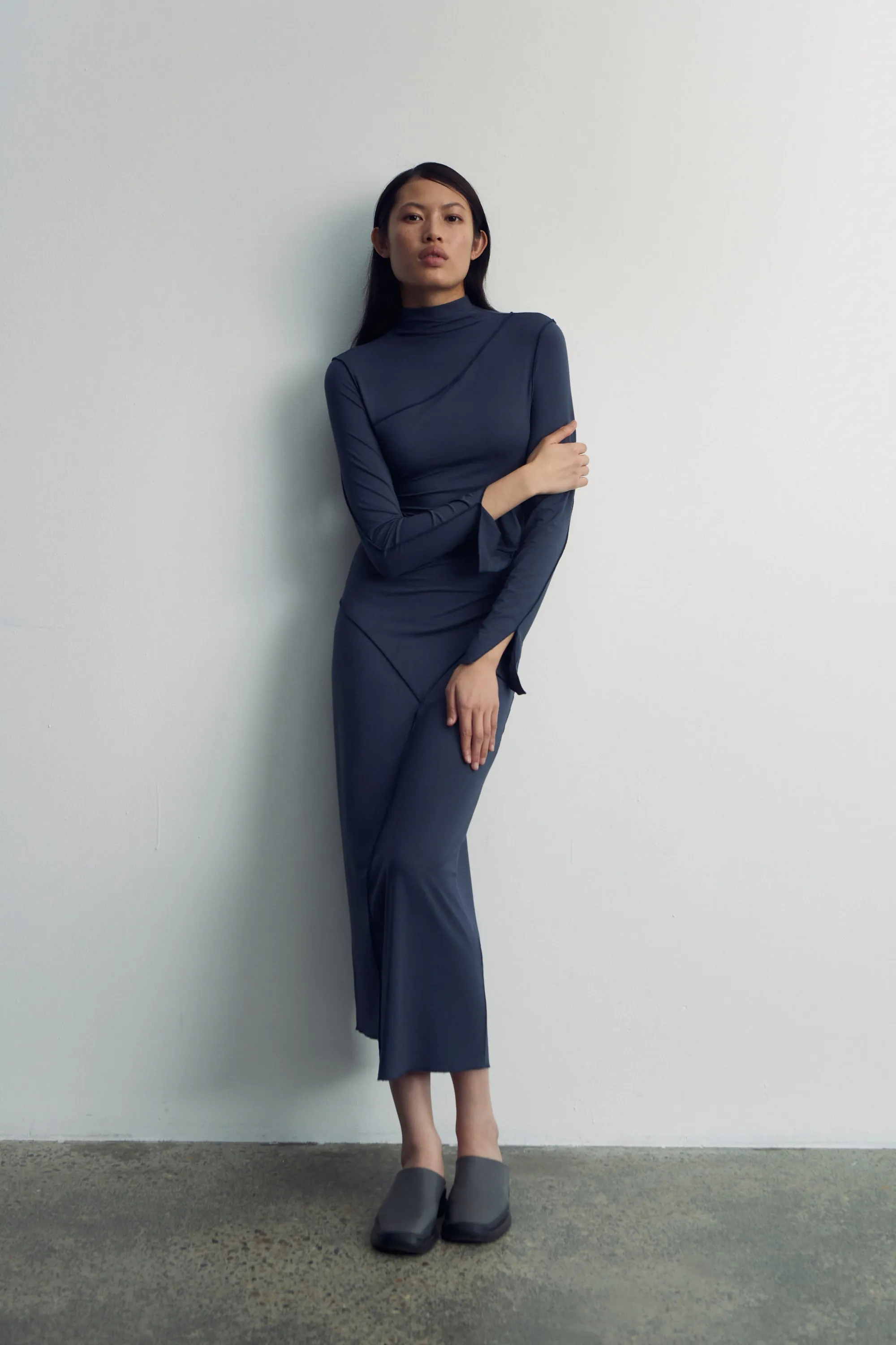 ISHMAEL JERSEY MIDI DRESS