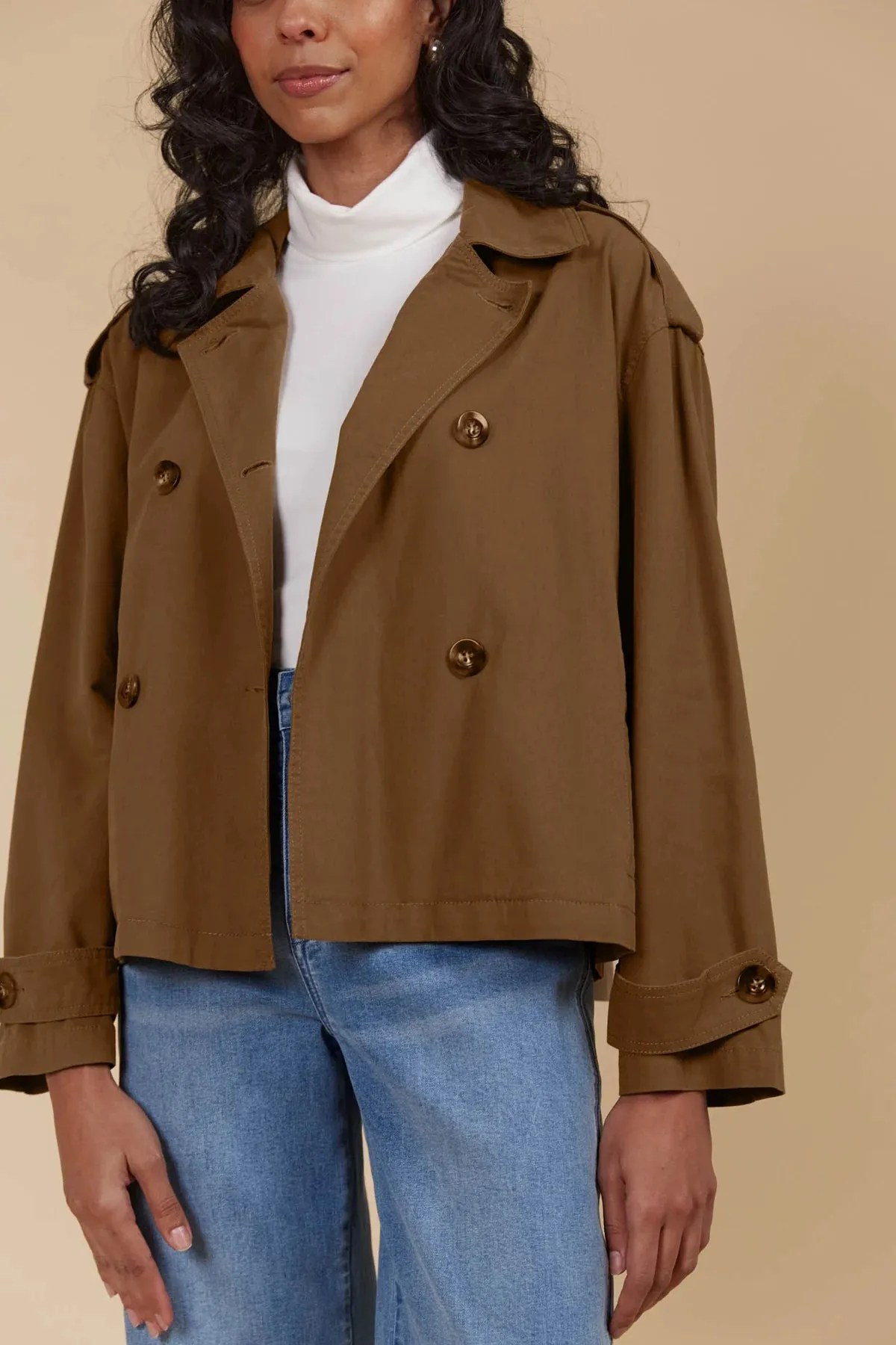 ISLE OF MINE Freya Crop Trench | Toffee