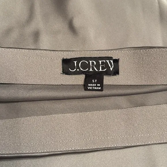 J. Crew women’s Tall Gwyneth slip skirt gray sleek Size S Tall NWOT