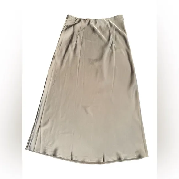 J. Crew women’s Tall Gwyneth slip skirt gray sleek Size S Tall NWOT
