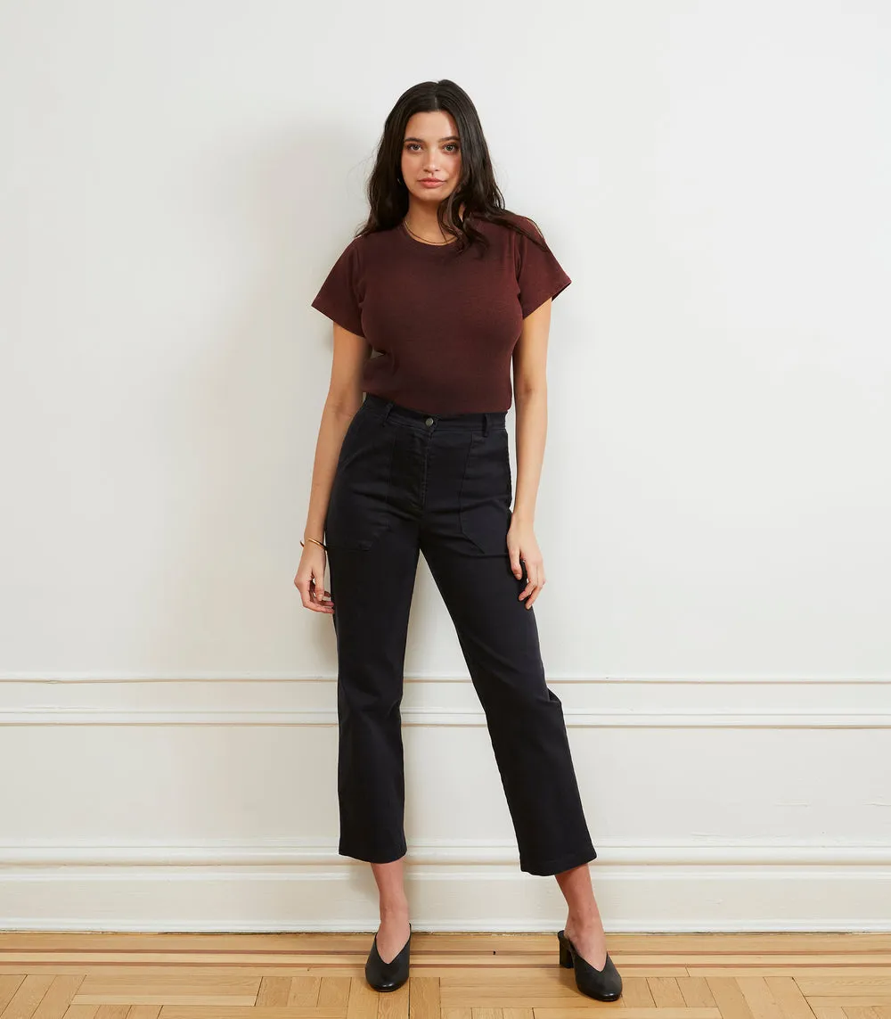 James Straight Leg Work Pants in Espresso