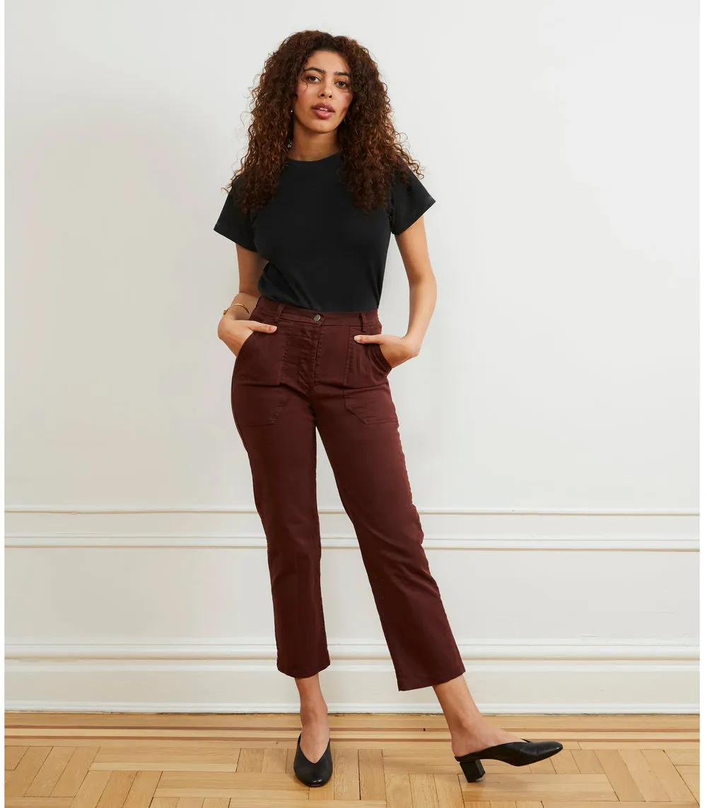 James Straight Leg Work Pants in Espresso