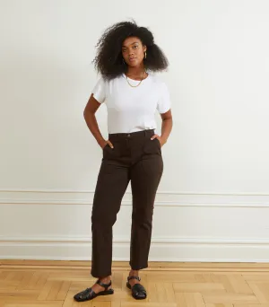 James Straight Leg Work Pants in Espresso