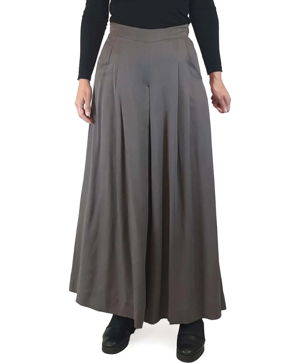 Jolet neutral grey wide leg pants with pockets size 8