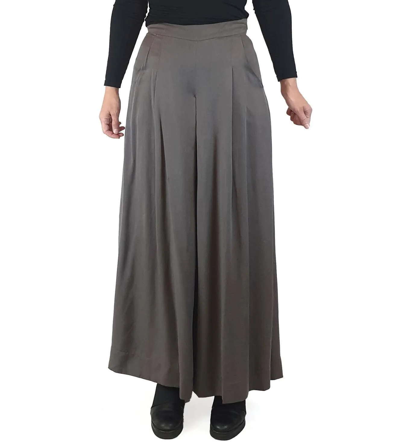 Jolet neutral grey wide leg pants with pockets size 8