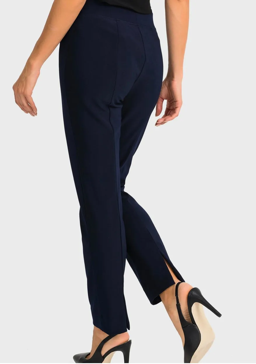 Joseph Ribkoff Back Slit Straight Leg Pull On Pants 143105 VIP