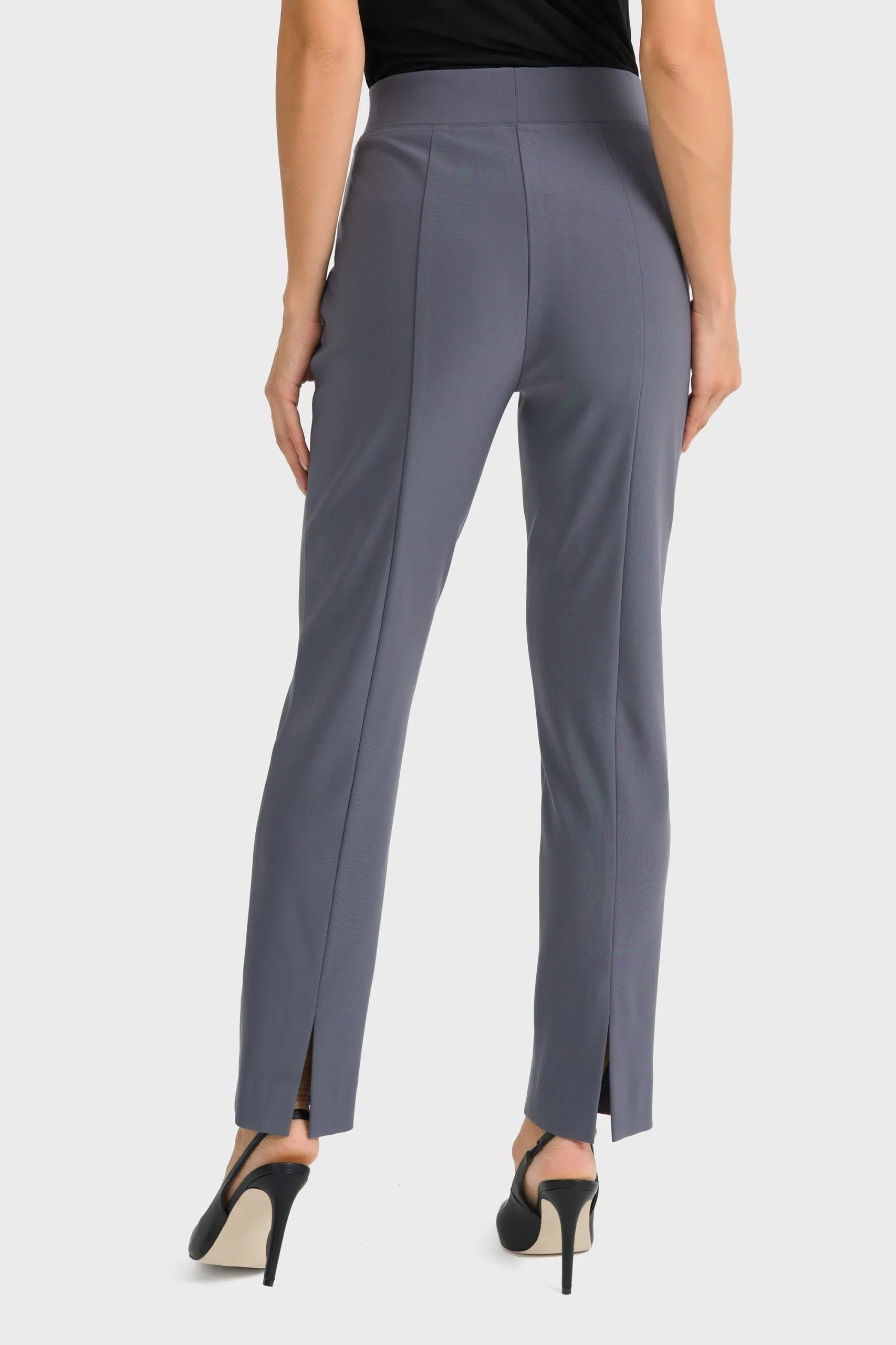 Joseph Ribkoff Back Slit Straight Leg Pull On Pants 143105 VIP