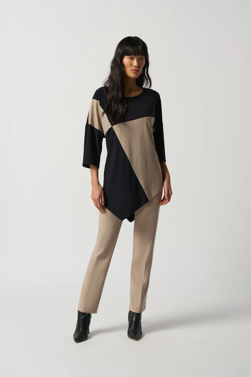 Joseph Ribkoff Back Slit Straight Leg Pull On Pants 143105 VIP