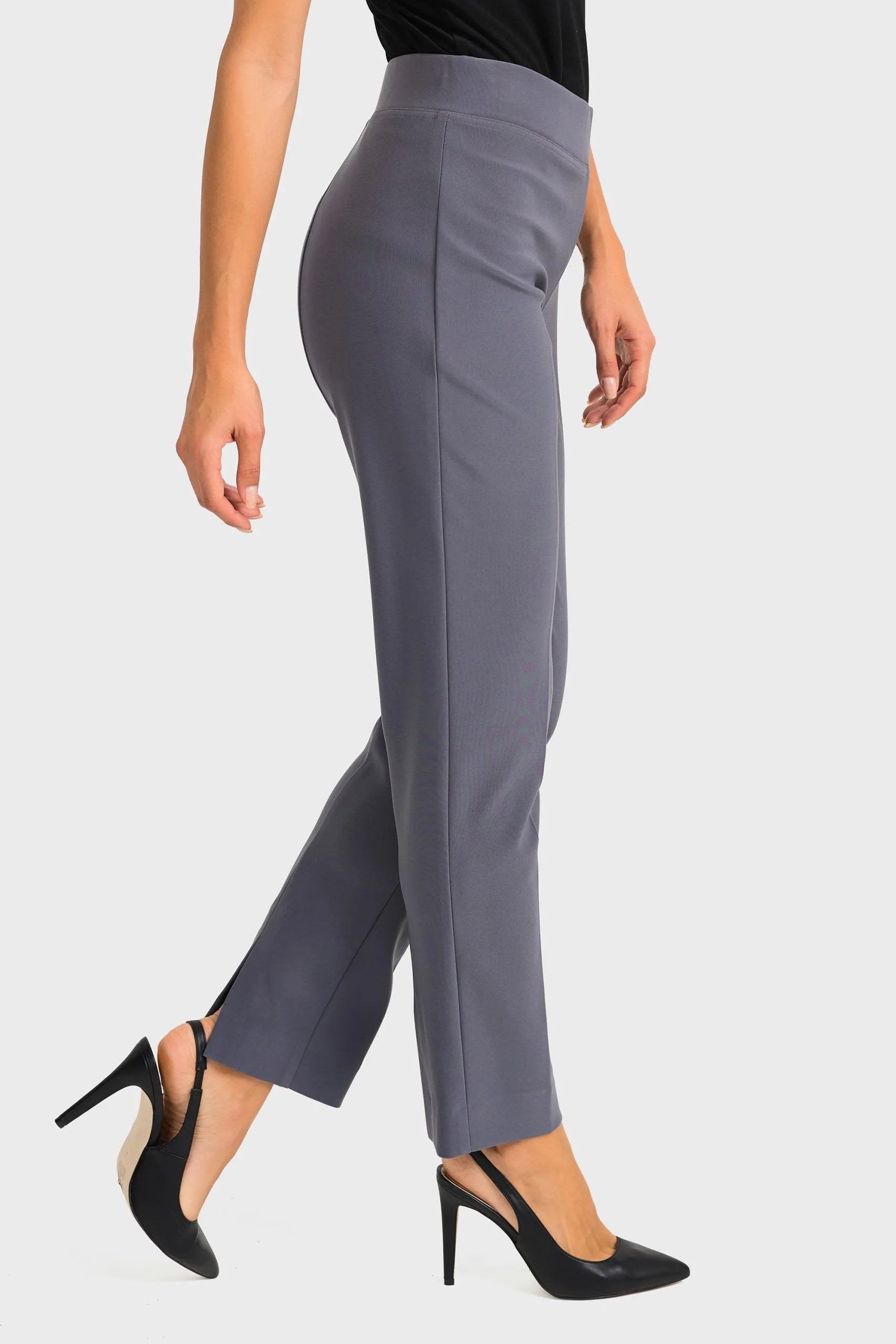 Joseph Ribkoff Back Slit Straight Leg Pull On Pants 143105 VIP