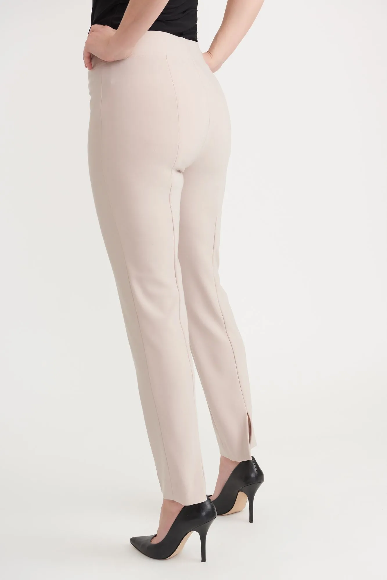 Joseph Ribkoff Back Slit Straight Leg Pull On Pants 143105 VIP
