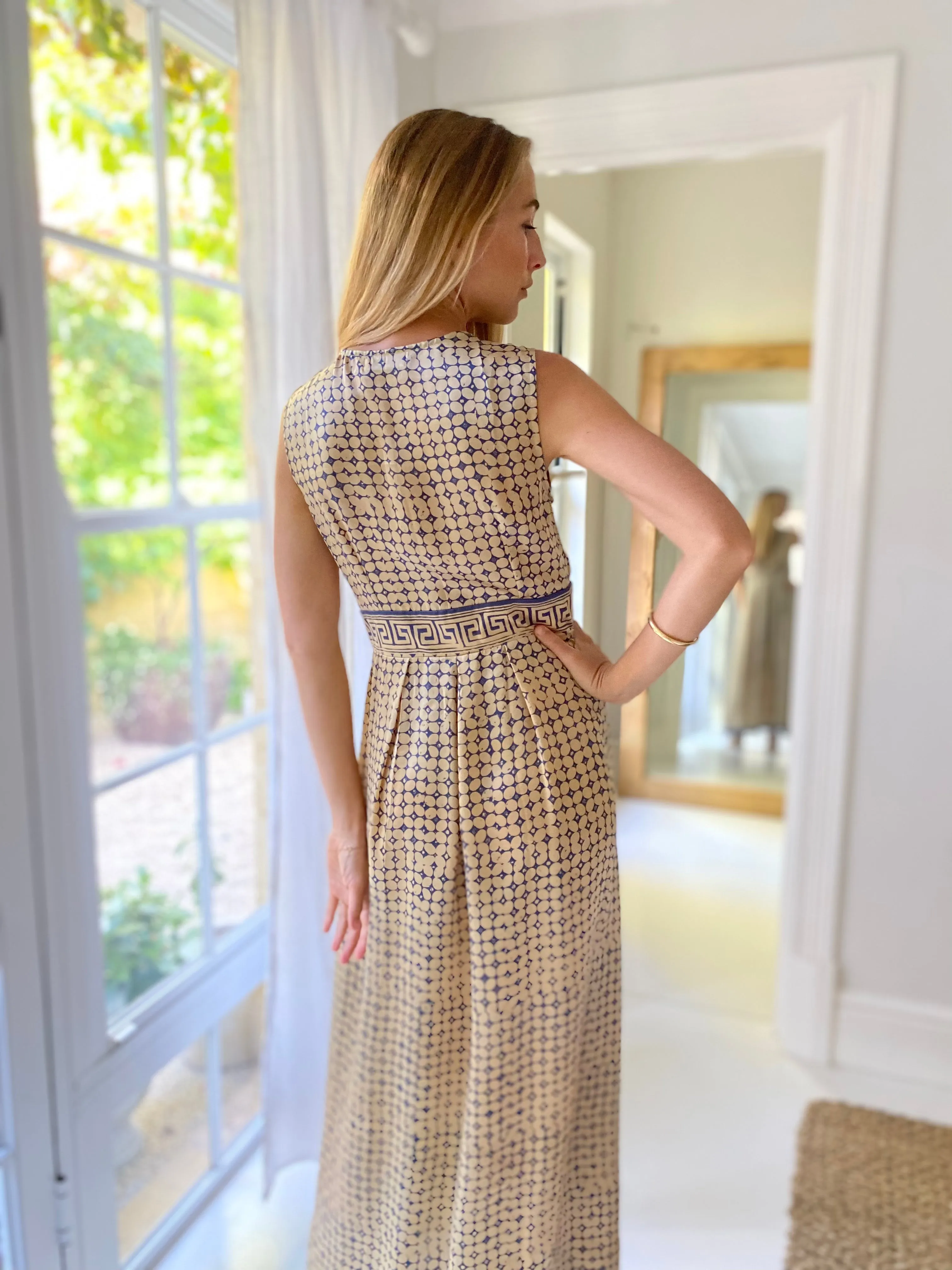 June Silk Dress in Green