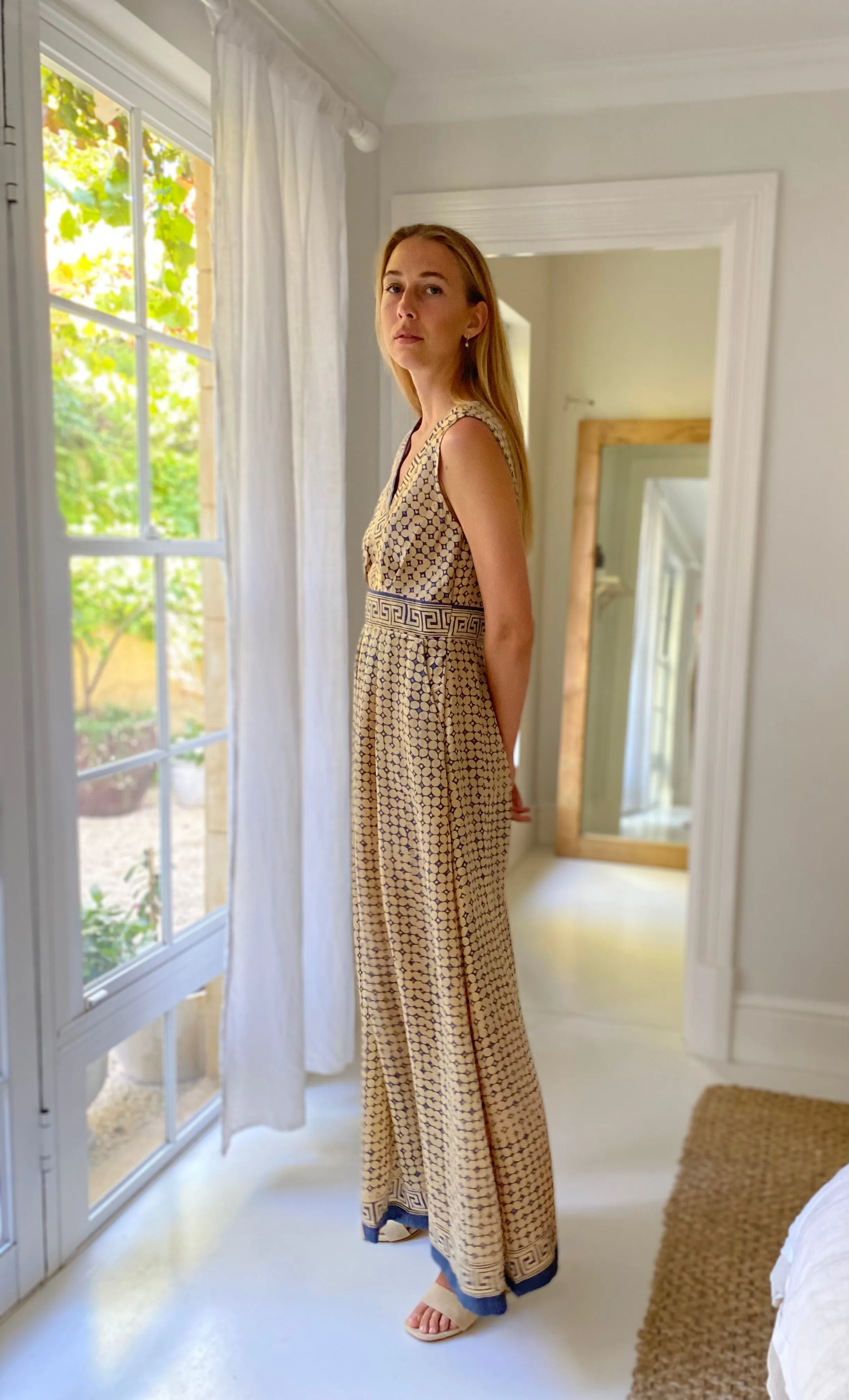 June Silk Dress in Green