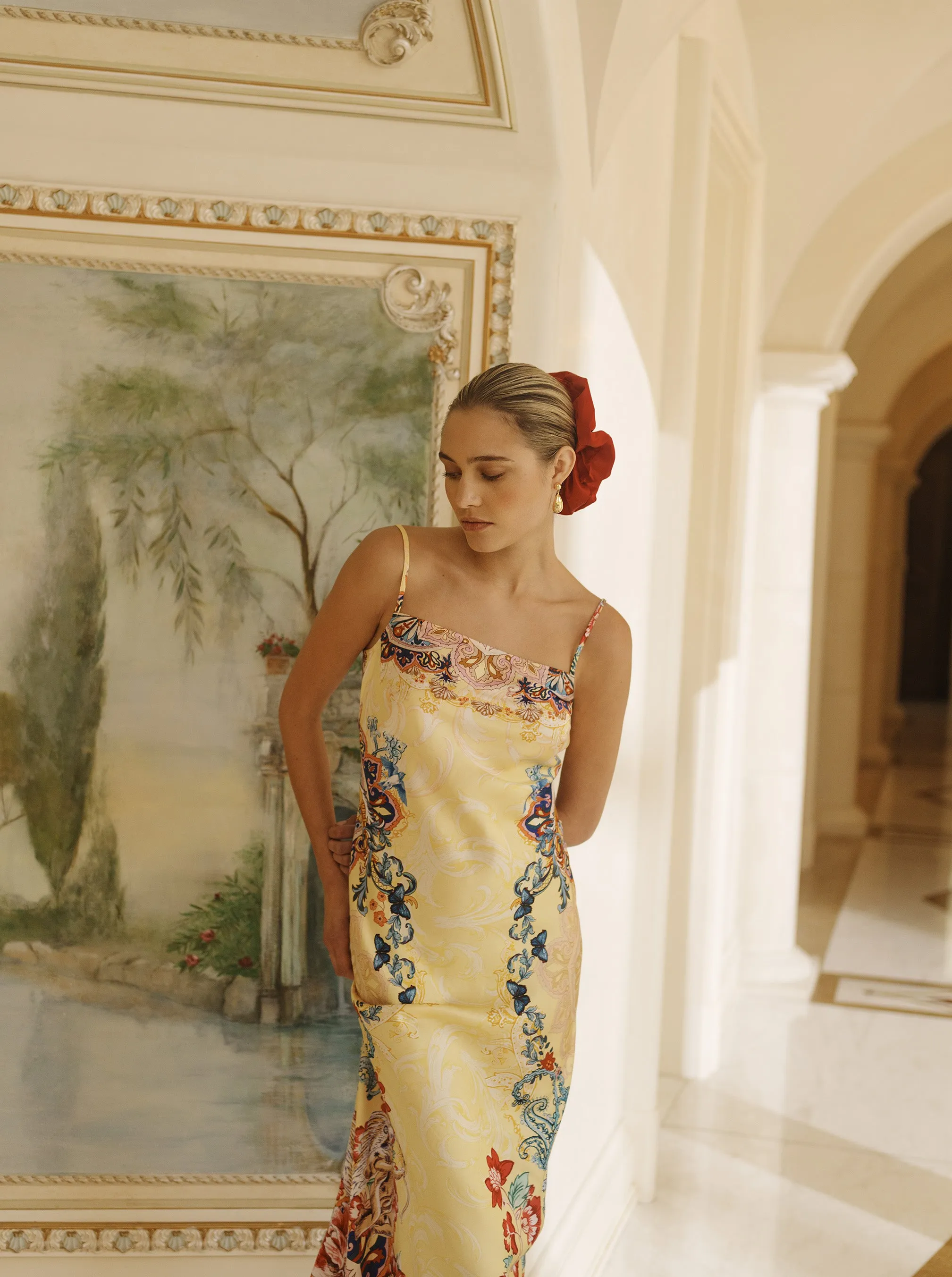 KAIA SPAGHITTI STRAP DRESS