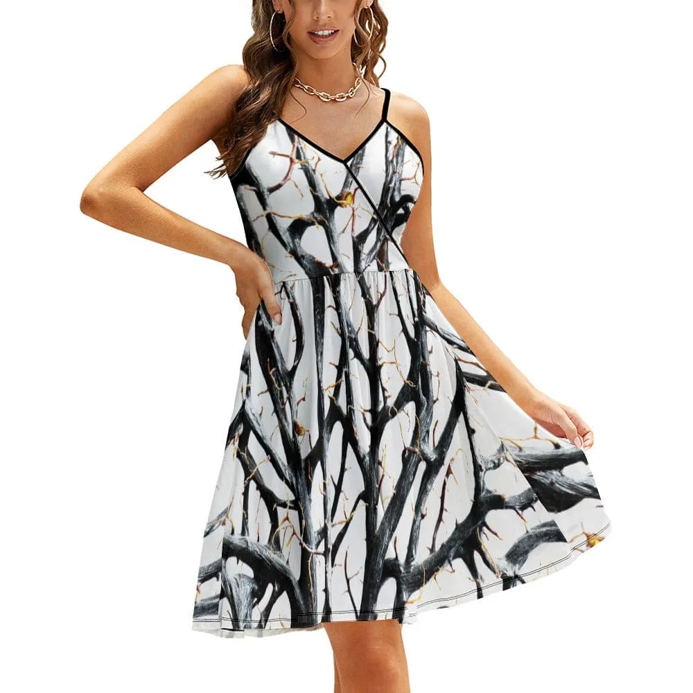 Kaimana Noir Women's Slip Dress Black Coral