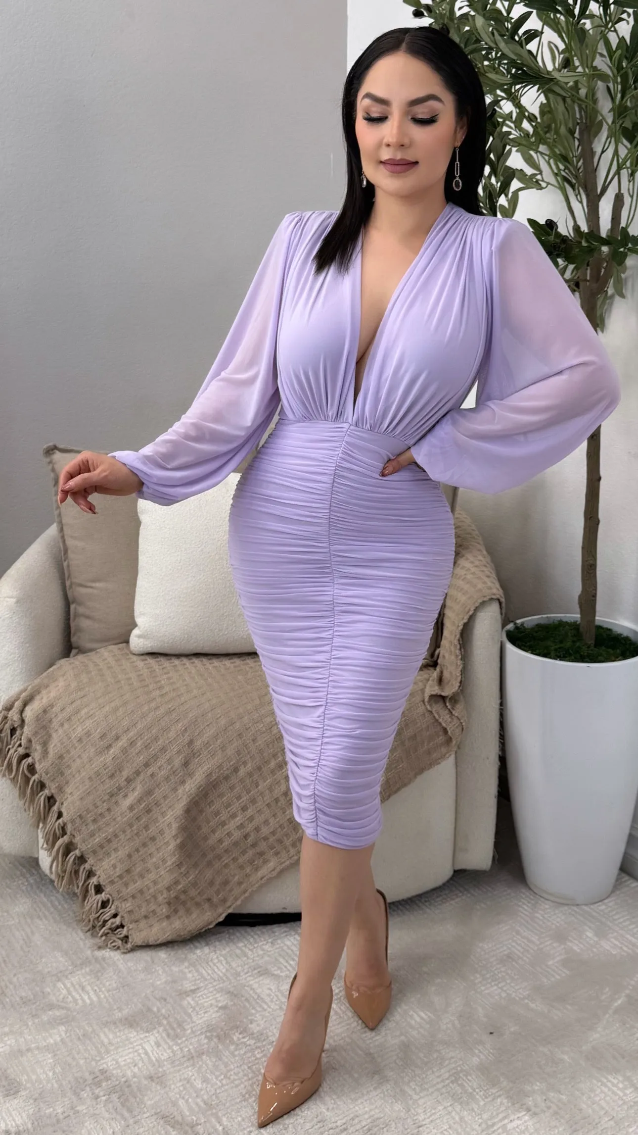 KENDALL LAVENDER DRESS