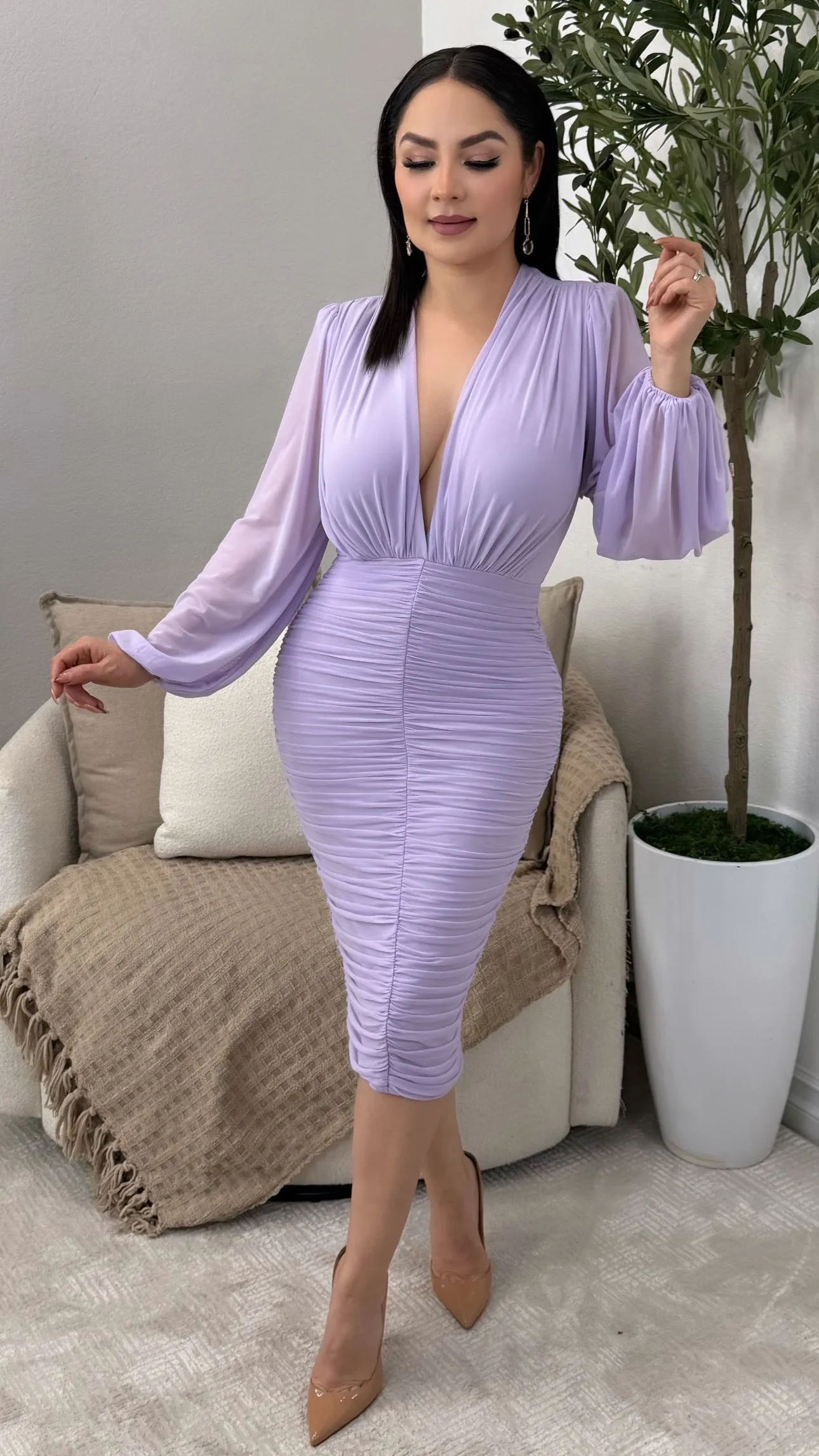 KENDALL LAVENDER DRESS